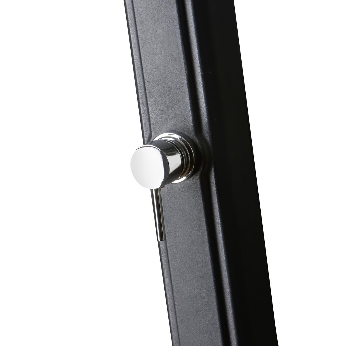 Solardusche, Schwarz Lxbxh: 19x17x219 Cm - Schwarz, KONVENTIONELL, Kunststoff/Metall (19/17/219cm) - Gre