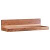Wandregal Mumbai 80 cm Echtholz/Natur - Akaziefarben, MODERN, Holz (80/17/23cm) - MID.YOU
