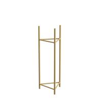 Blumenständer Aluminium Gold- Farben BxHxT: 27x75x27 cm - Goldfarben, Basics, Metall (27/75/27cm)