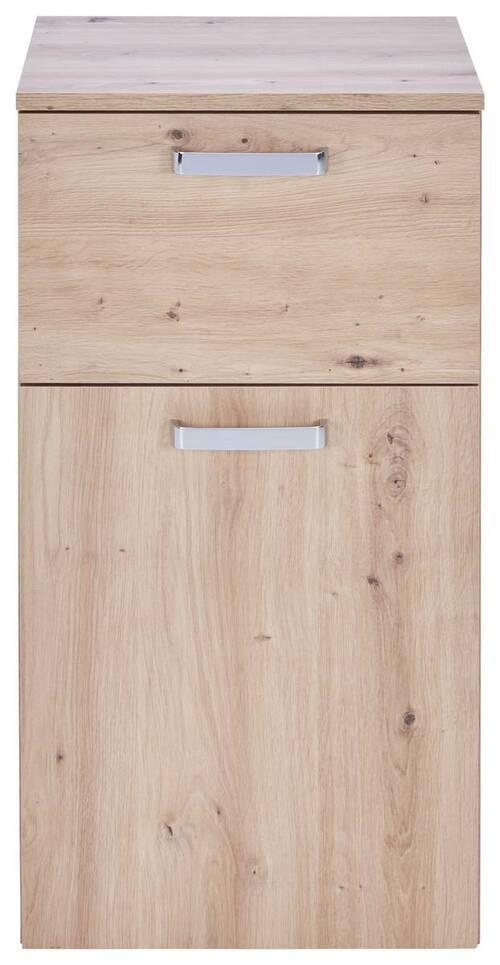 Unterschrank Mit Soft-Close Fresh B: 40 cm Eiche Artisan - Weiß/Eiche Artisan, KONVENTIONELL, Holzwerkstoff (40/79/38,5cm) - Ondega