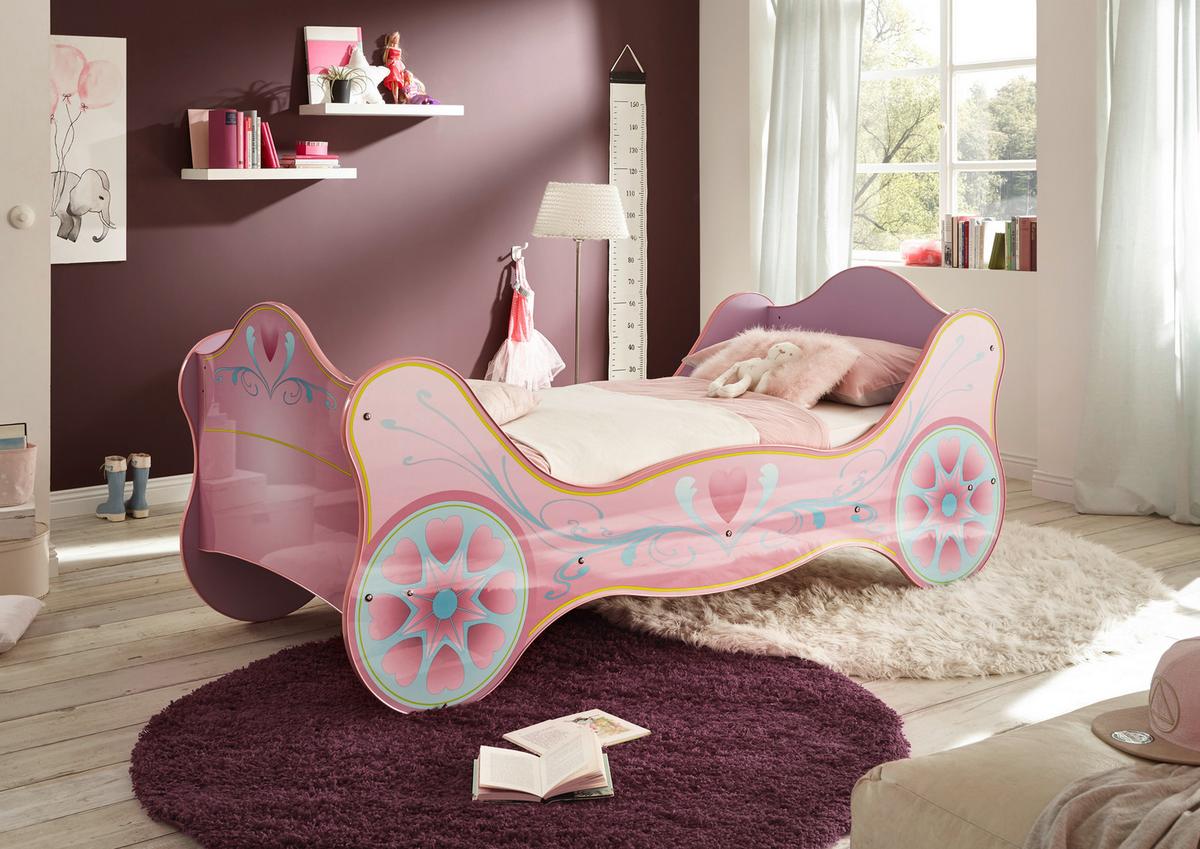 Pastellfarbenes Kinderbett im Märchendesign