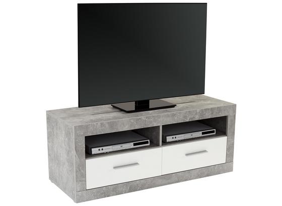 Tv Diel Malta - sivá/biela, Moderný, kompozitné drevo (128/50/42cm) Tv Diel Malta - sivá/biela, Moderný, kompozitné drevo (128/50/42cm)
