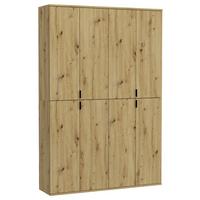 Garderobenschrank Projekt X Eiche Artisan B: 122 cm - KONVENTIONELL, Holzwerkstoff (122/193/34cm) - MID.YOU