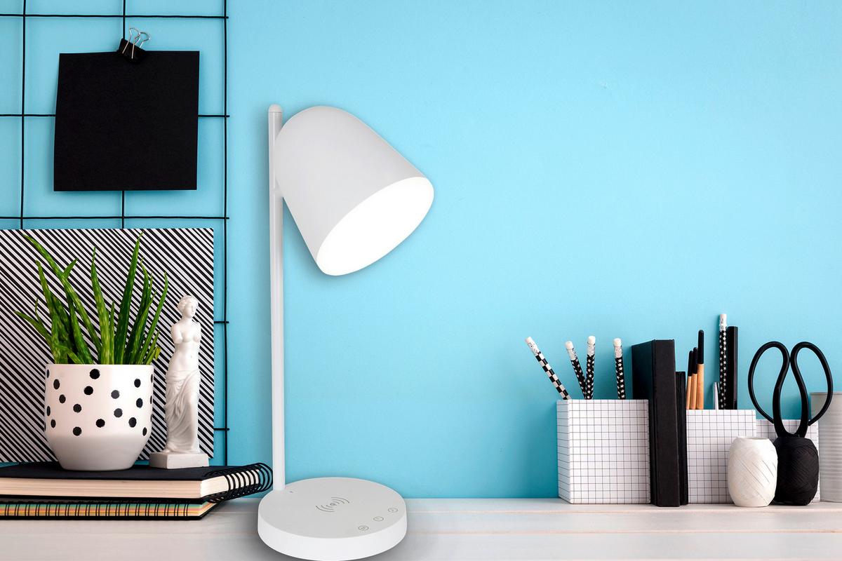 LED-Tischlampe Listo Weiß Farbtemperaturwechsler - Weiß, Design, Kunststoff (17,5/15/41cm) - Näve