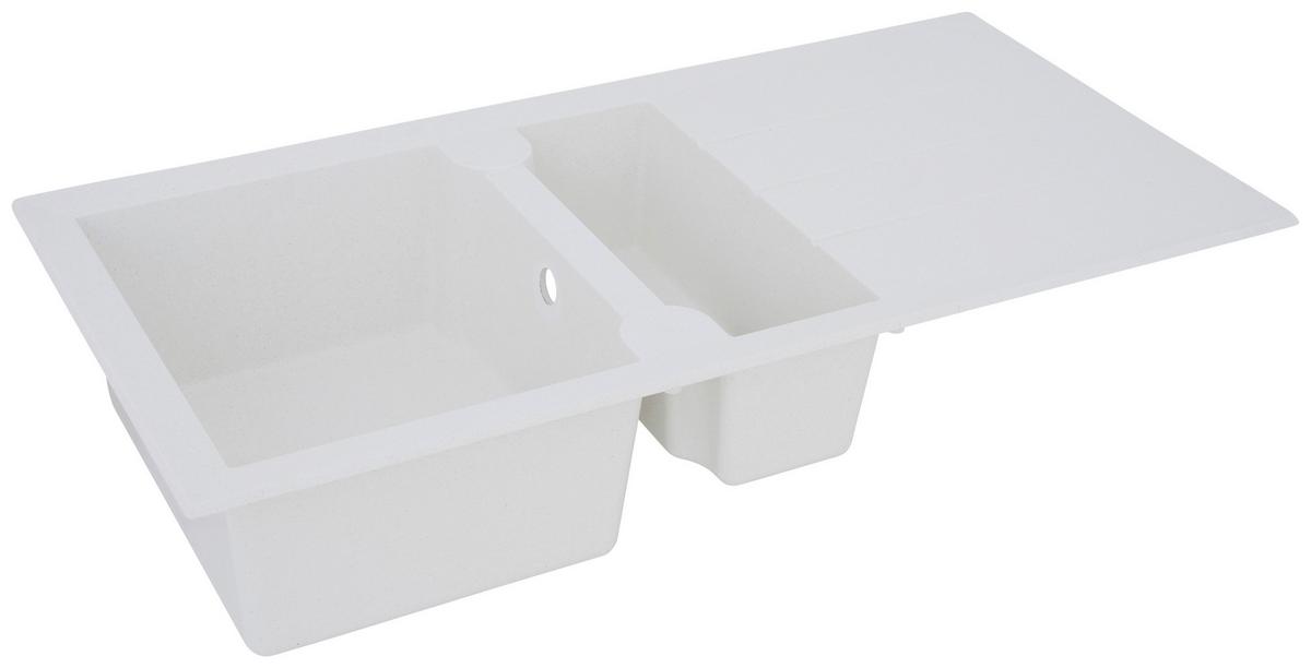 Spüle Respekta Alineo Stein Bxt: 100x50 Cm - Weiß, Trend, Stein (100/21/50cm) - Respekta