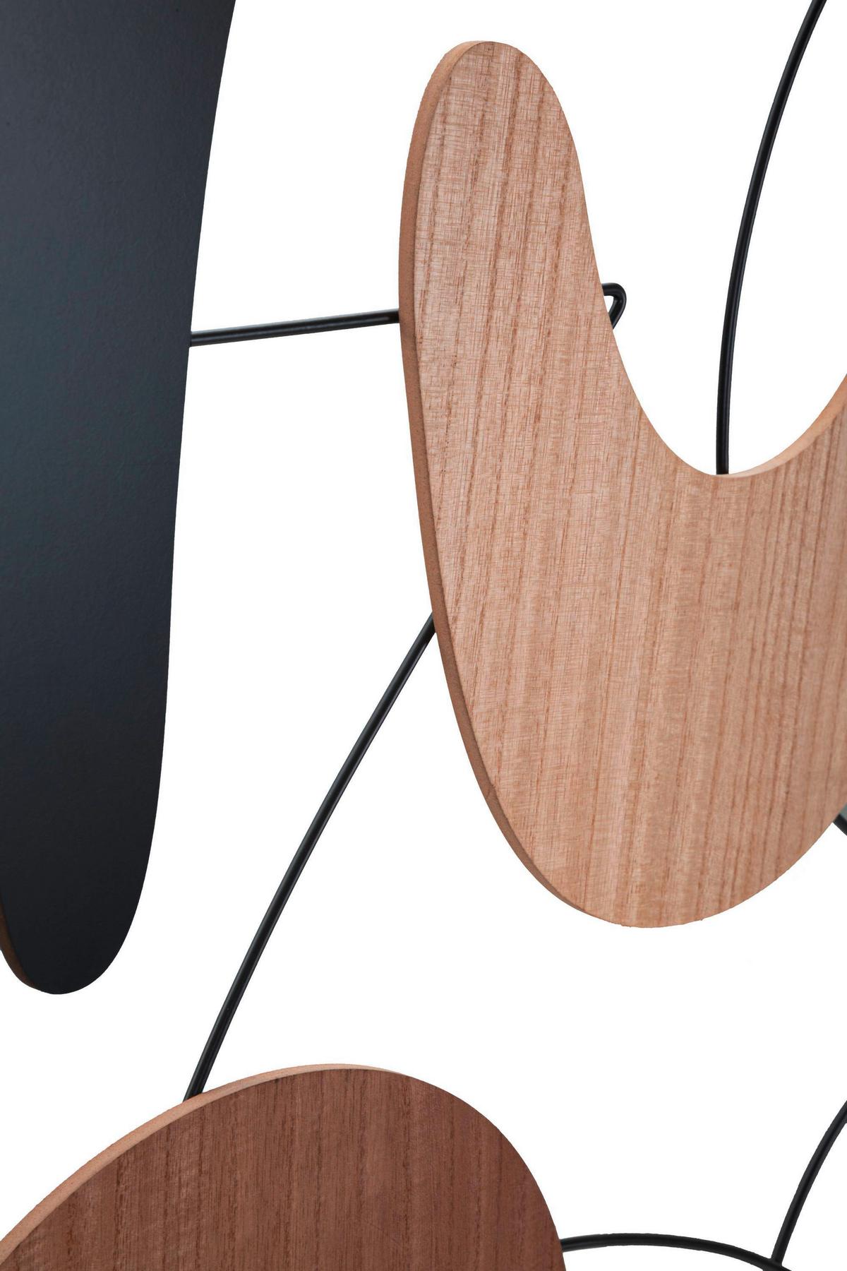 Wanddeko Astroy B Naturfarben, Schwarz B: 60 Cm - Schwarz/Naturfarben, Basics, Holzwerkstoff (60/80/2cm)