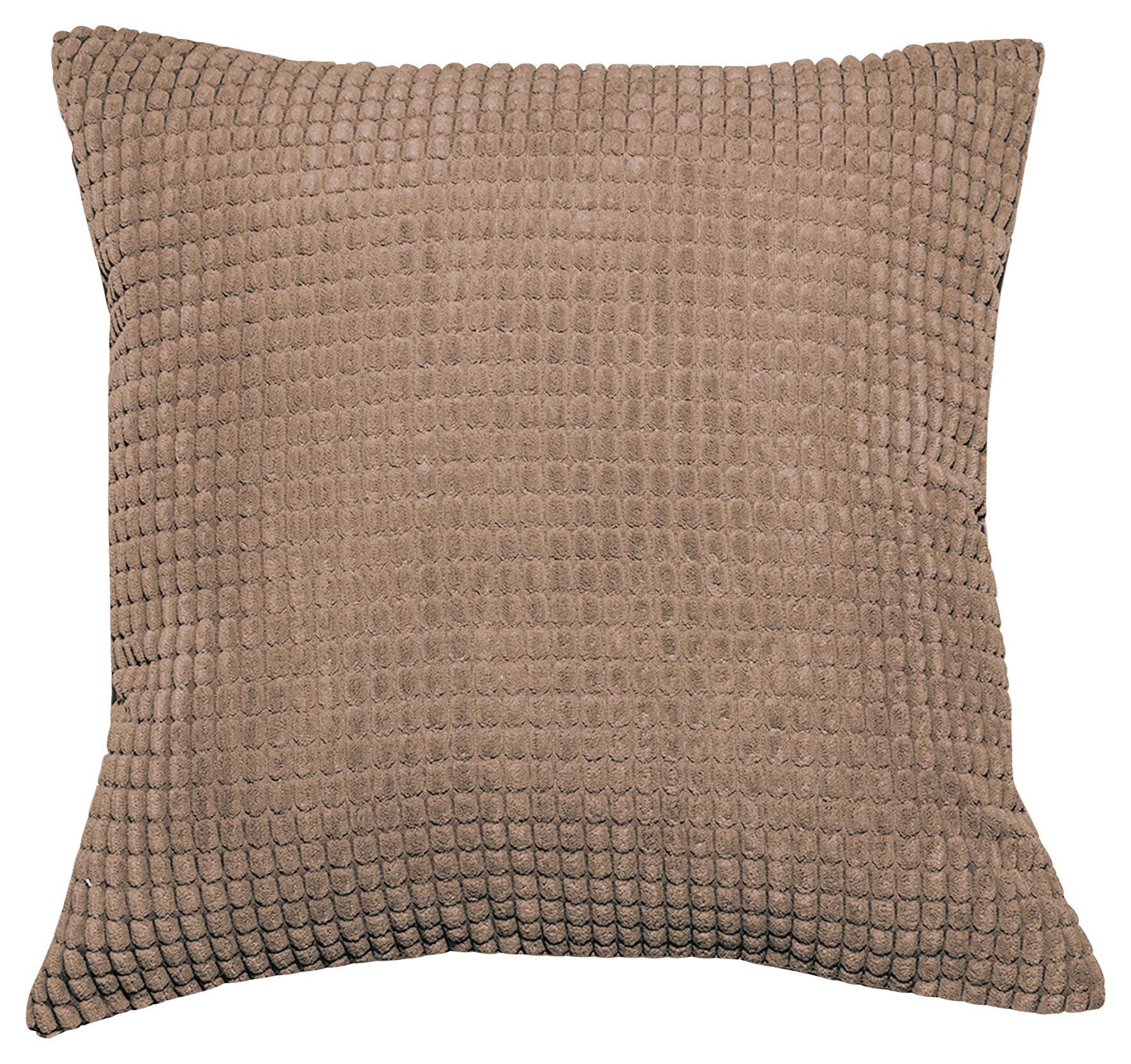Zierkissen Halina 45x45 Cm Polyester Taupe Mit Zipp - Taupe, MODERN, Textil (45/45cm) - Luca Bessoni