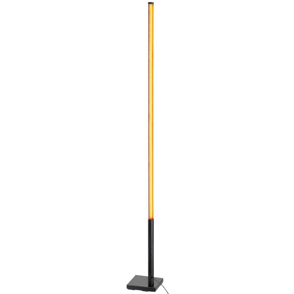 Stehlampe Picacha 1 Schwarz/Weiss - Schwarz/Weiß, Basics, Kunststoff/Metall (2/2/150cm) - Eglo
