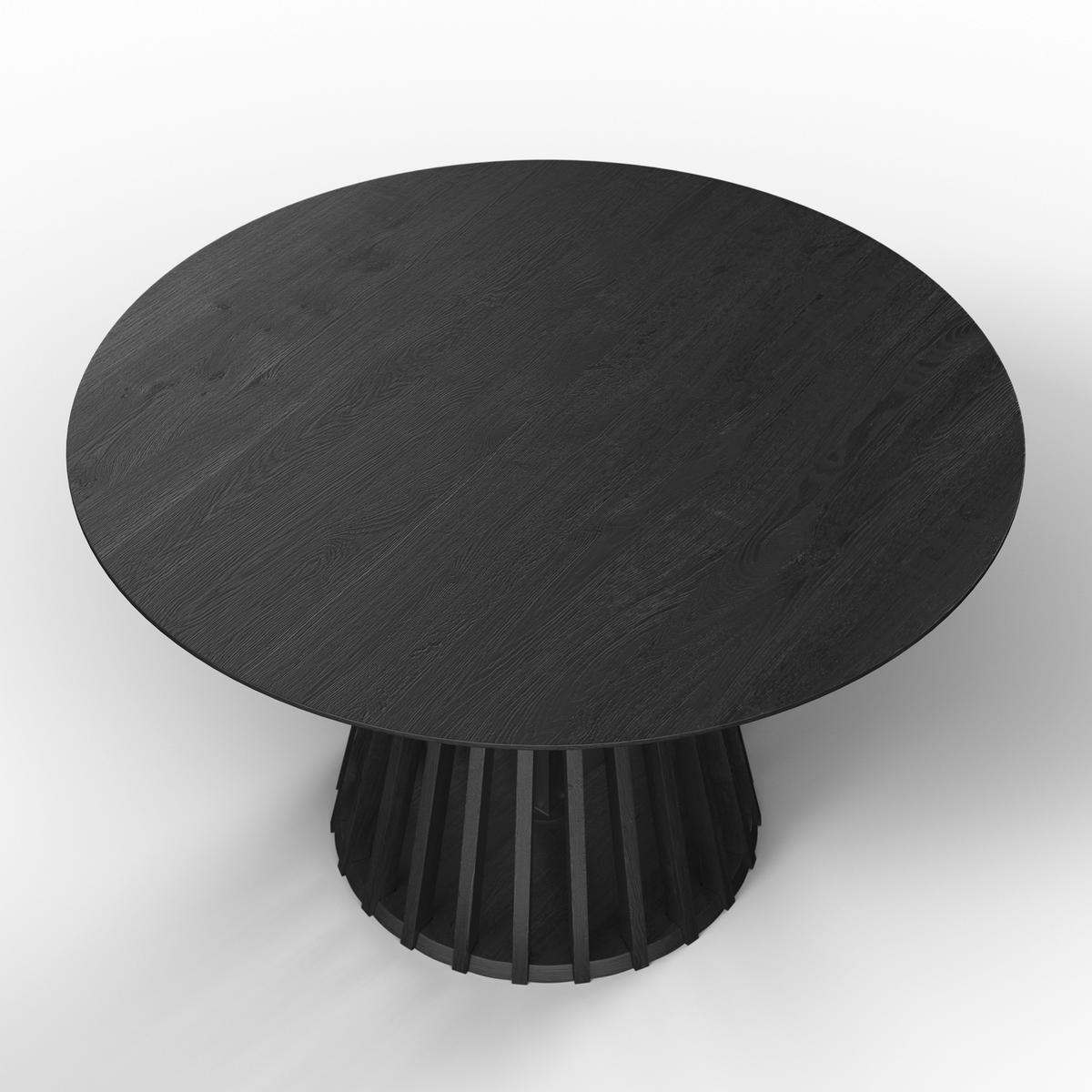 Jedálenský stôl ENINO 120 - čierna, Modern, drevo (120/120/75cm) - Bessagi Home
