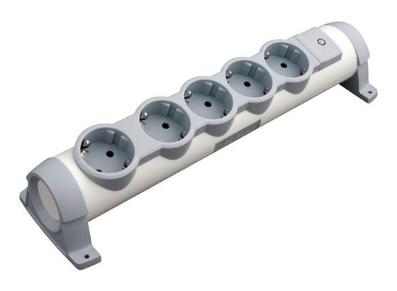 Steckdosenelement Legrand Drehbar 5 X Schuko - Weiß/Grau, KONVENTIONELL, Kunststoff (32,5/7,5/9cm) - Legrand Steckdosenelement Legrand Drehbar 5 X Schuko - Weiß/Grau, KONVENTIONELL, Kunststoff (32,5/7,5/9cm) - Legrand