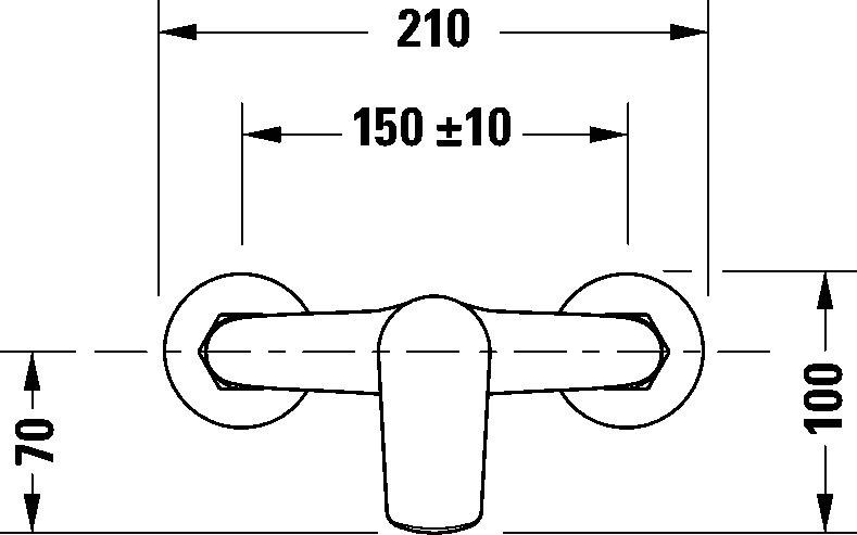 Zuhany Csaptelep No.1 - Trend, fém (21.5/12.8/10.3cm)
