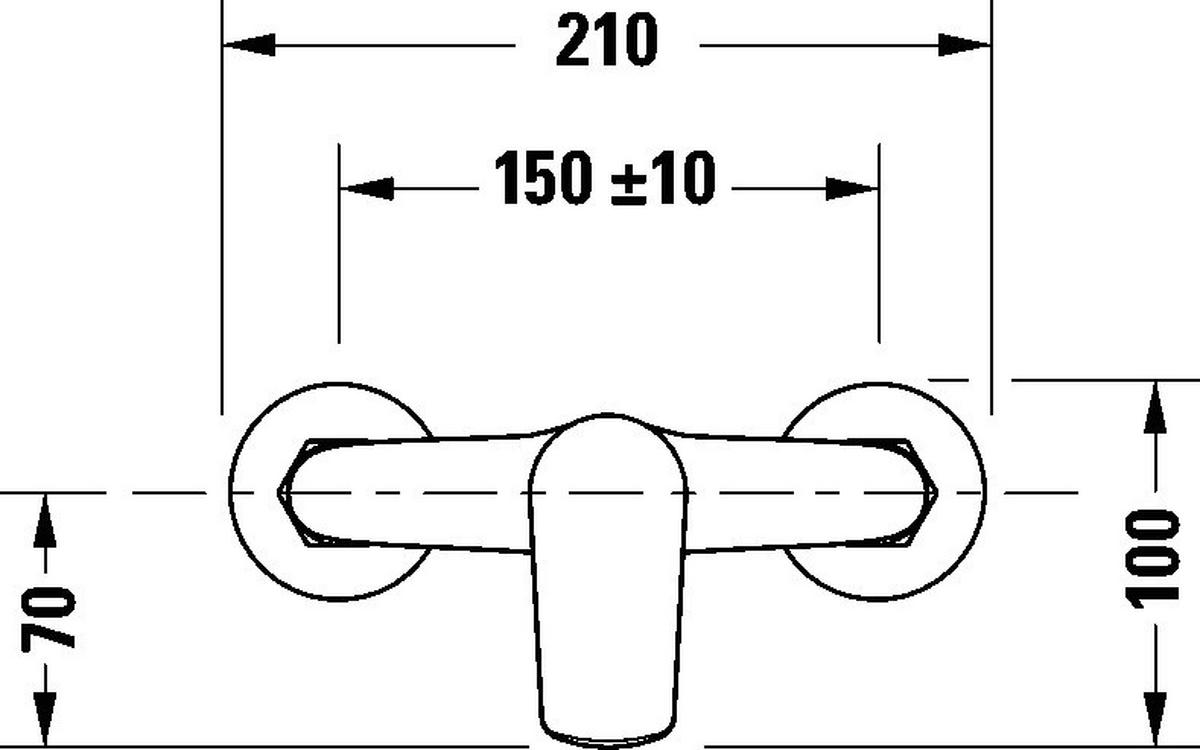 Zuhany Csaptelep No.1 - Trend, fém (21.5/12.8/10.3cm)