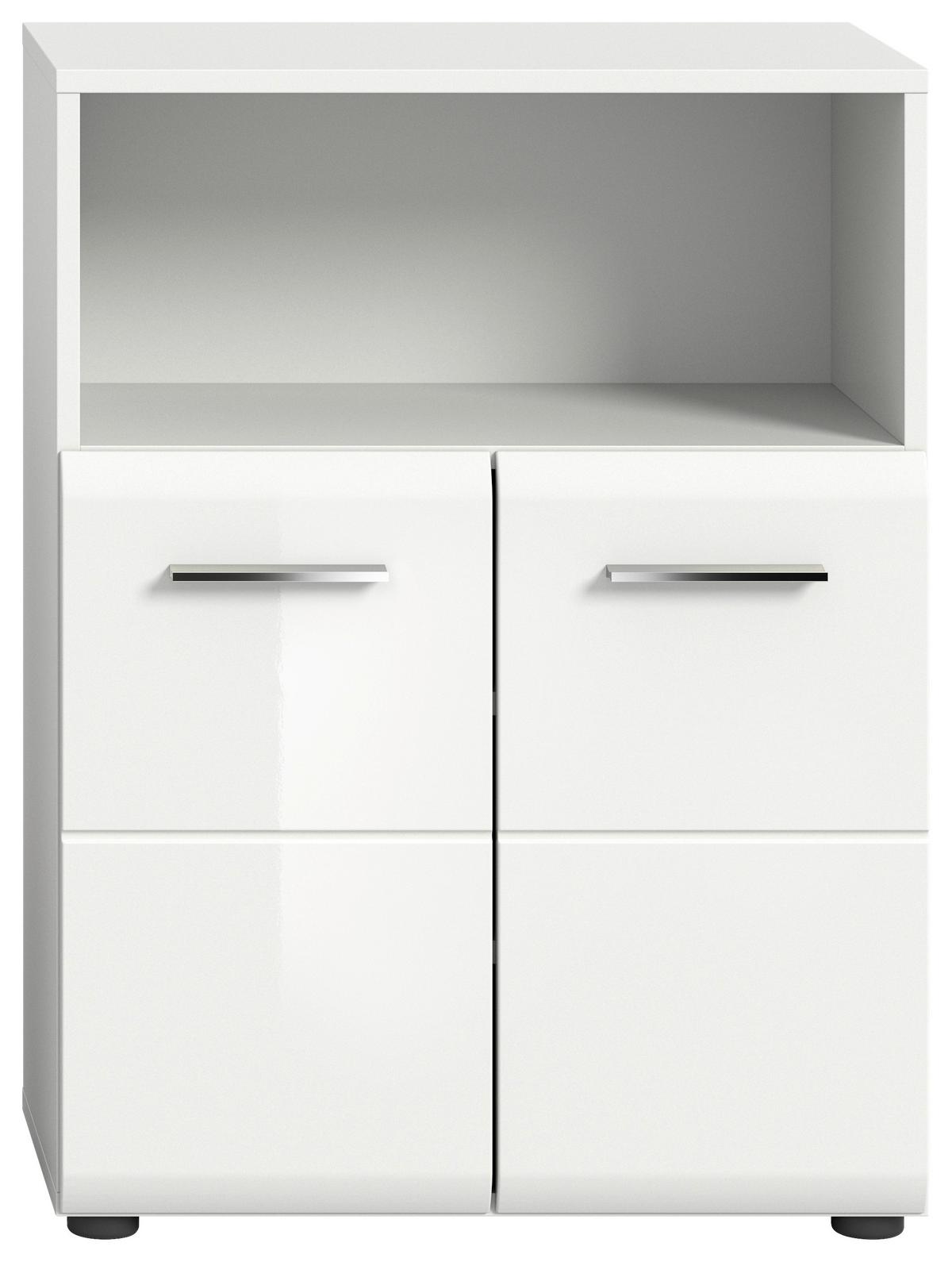 Unterschrank Ice B: 60 cm Weiß Hochglanz - Weiß Hochglanz/Weiß, MODERN, Holzwerkstoff (60/82/30cm) - MID.YOU