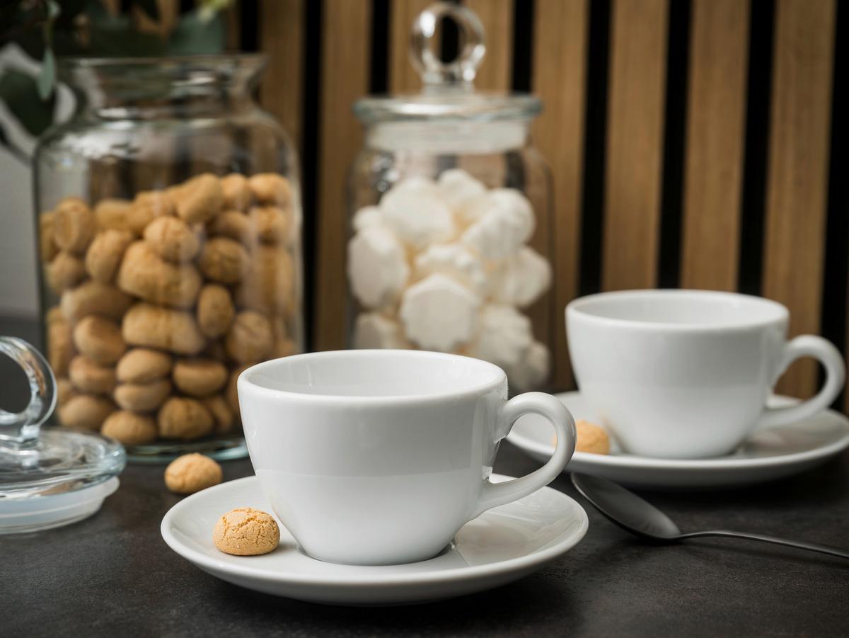 Tassenset Bistrot Weiß, 280 Ml - Weiß, Basics, Keramik - Creatable