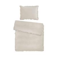 POVLEČENÍ Ruschen, 70/90 140/200cm - pískové barvy, Romantický / Rustikální, textil (140/200cm) - Zandiara