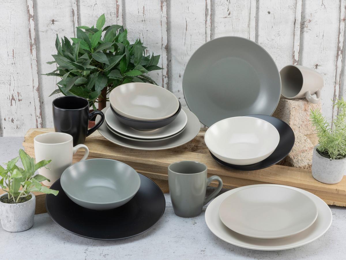 Kombiservice 25831 Manhattan - Taupe/Creme, Basics, Keramik - Creatable