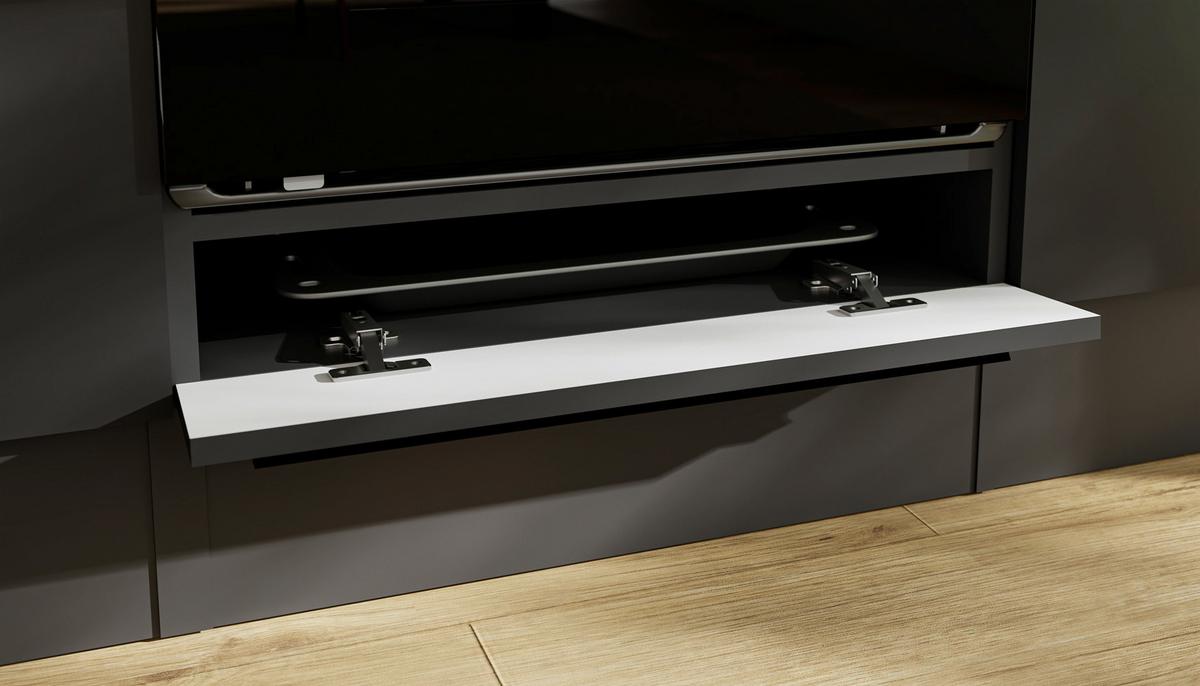 Küchenblock Jazz 8 280 Schwarz B: 280 cm - Eichefarben/Anthrazit, LIFESTYLE, Holzwerkstoff (280cm) - P & B
