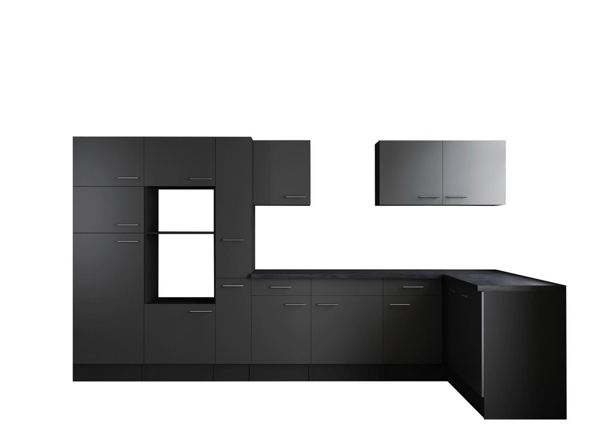 Eckküche Oliver Grau S: 370x172 Cm - Grau, Design, Holzwerkstoff (370/172cm) - Respekta