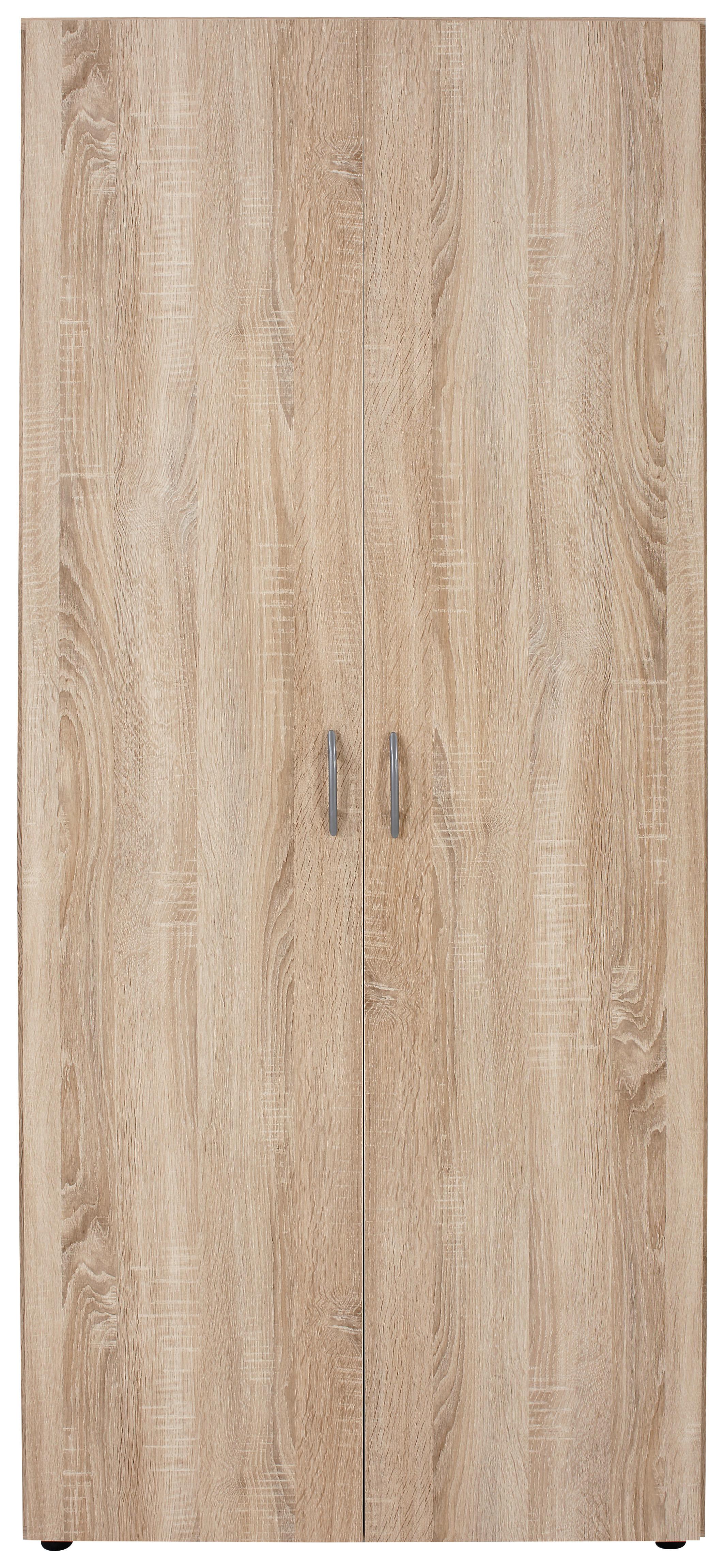 Drehtürenschrank 81cm Base, Sonoma Eiche Dekor - Eichefarben, KONVENTIONELL, Holzwerkstoff (81/177/52cm)