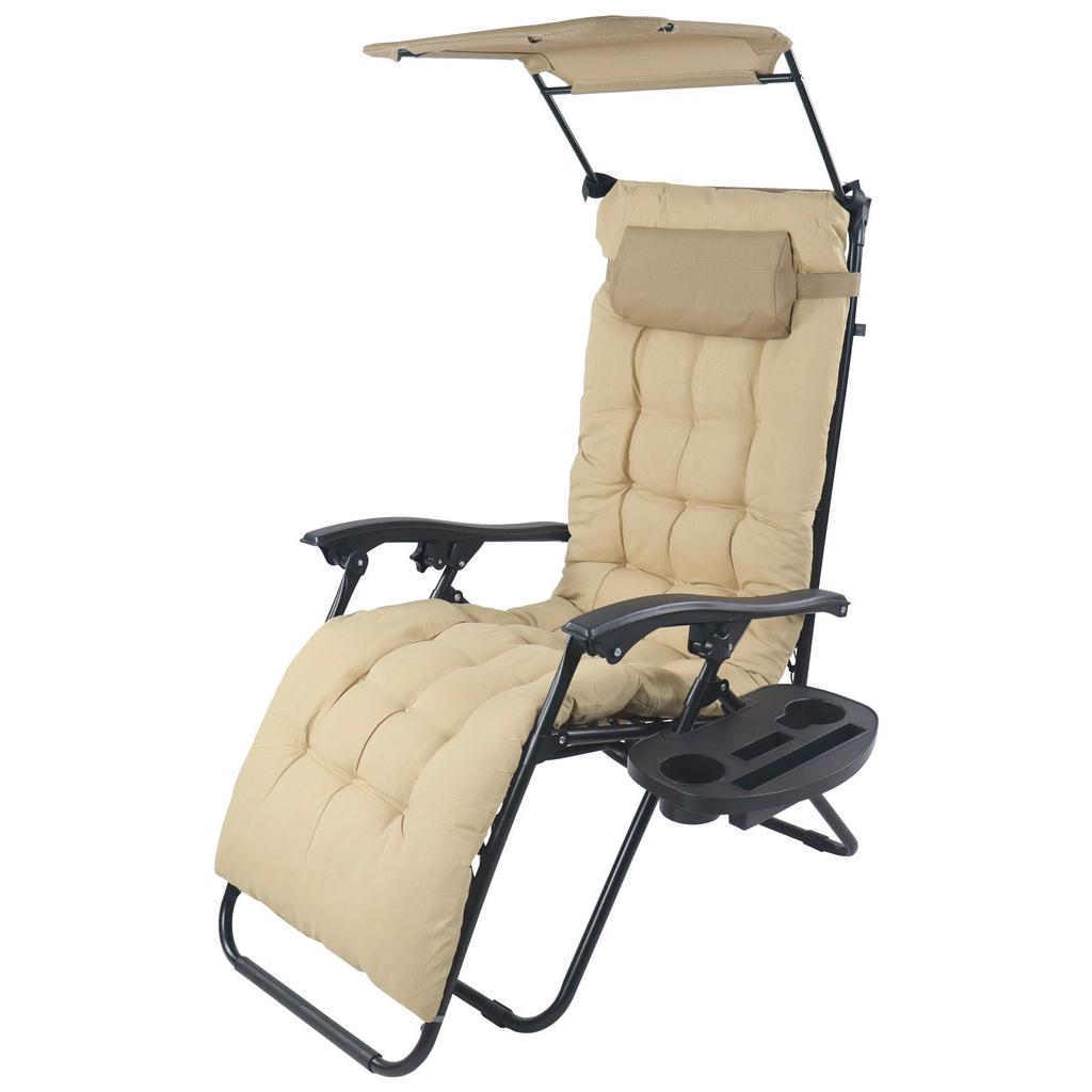 Gartenliege Maltosa Xl Klappbar, Beige