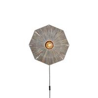 WANDLEUCHTE PANAMA - Dunkelgrau, Basics, Naturmaterialien (45/7cm) - Good & Mojo