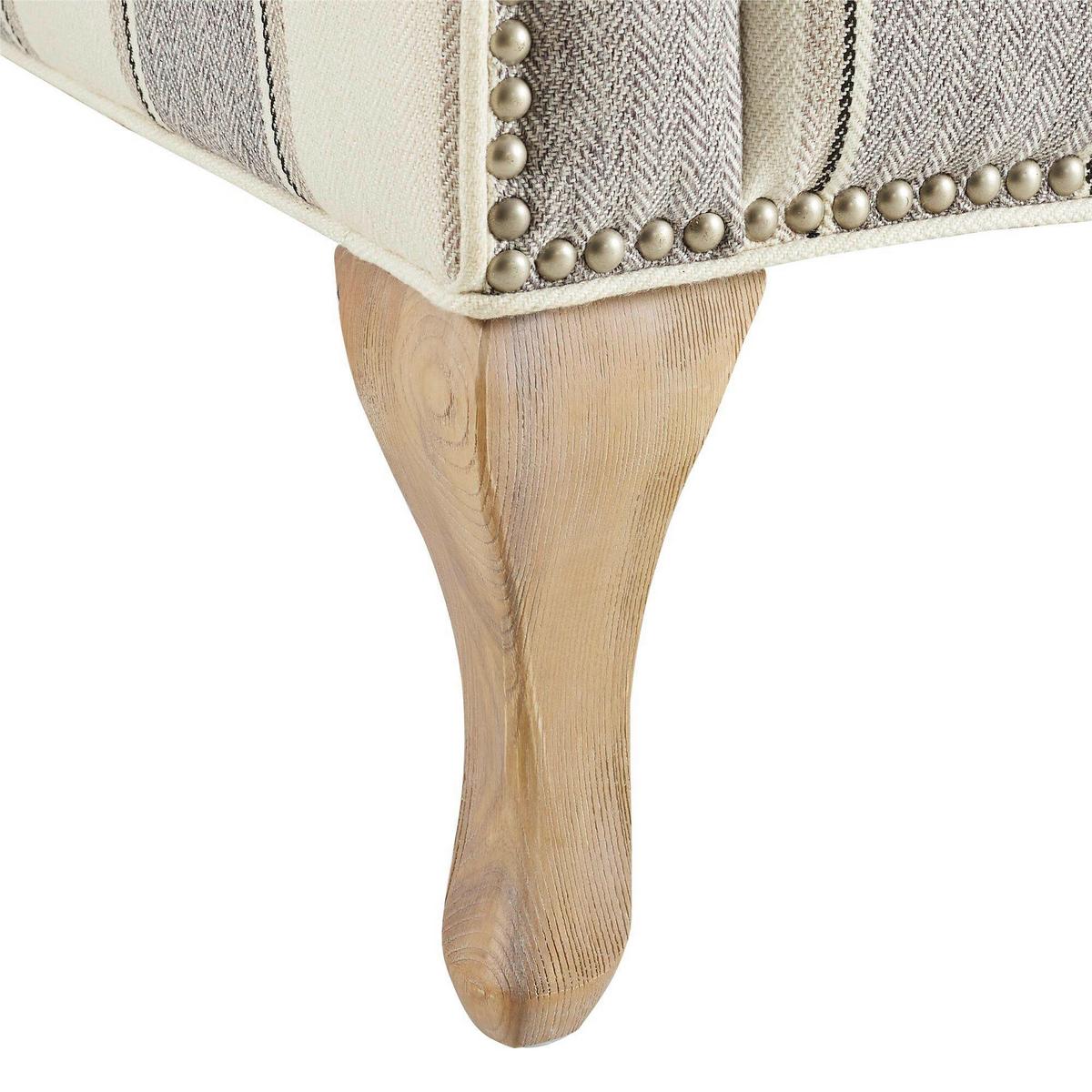 Ohrensessel Jaya Grau B: 82cm - Naturfarben/Grau, Design, Holz/Textil (82/89/73cm) - MID.YOU