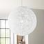 Závesná Lampa Sophia - biela, Štýlový, ďalšie prírodné materiály (30cm) - MÖMAX modern living