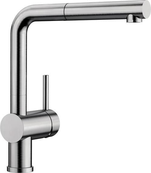 Küchenarmatur Blanco Linus-s Edelstahl Schwenkbar Hochdruck - Edelstahlfarben, Metall (28,4cm)
