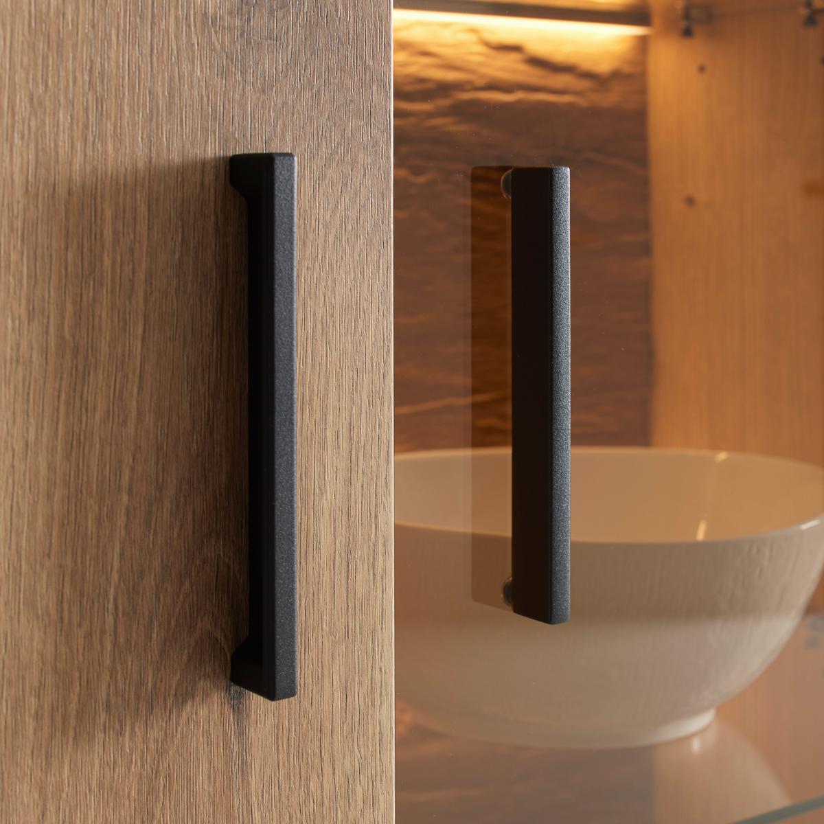 VITRÍNA ALAMEDA -EXKLUSIV- - barvy dubu, Moderní, kompozitní dřevo/sklo (75/208/38cm) - Mömax