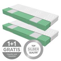 Komfortschaummatratze Nizza 90x200 cm H3 H: 21 cm - Weiß, Textil (90/200cm) - Primatex Deluxe