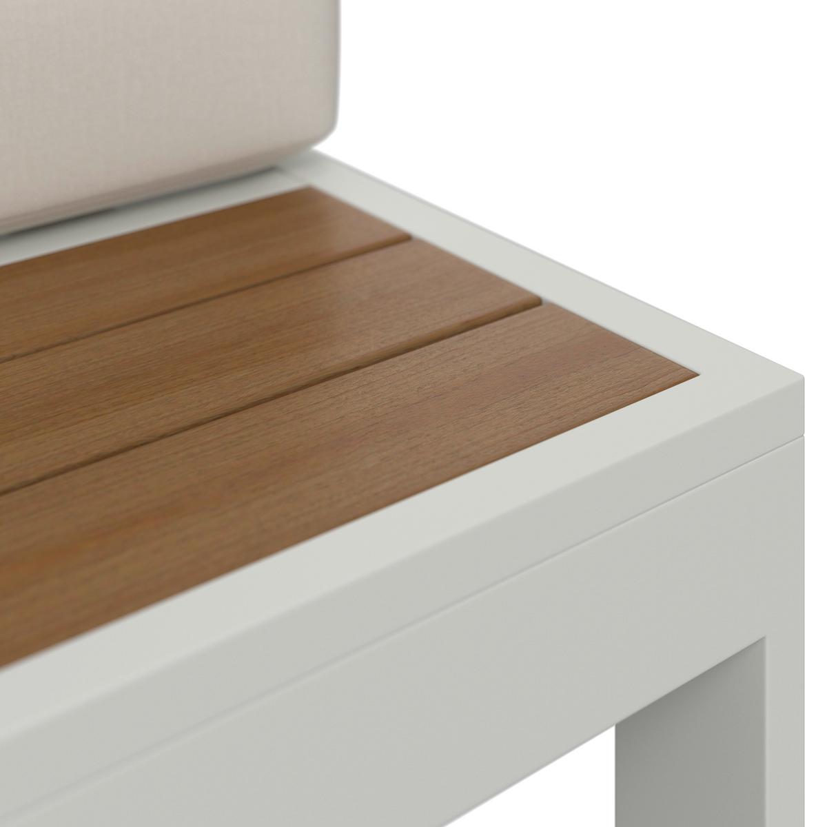 TERASOVÁ SEDACÍ SOUPRAVA MARIJANA - barvy teak/krémová, Moderní, kov/textil (235/68/73cm) - Bessagi Garden