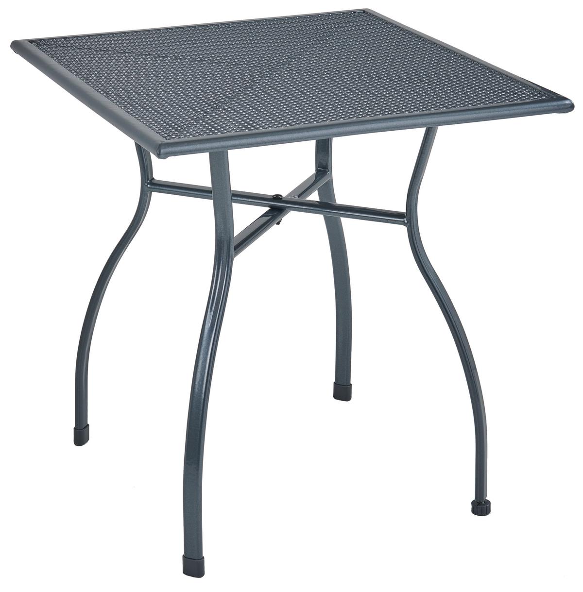 Gartentisch Toulouse Metall L 70 Cm - Anthrazit, MODERN, Metall (70/74/70cm) - Luca Bessoni