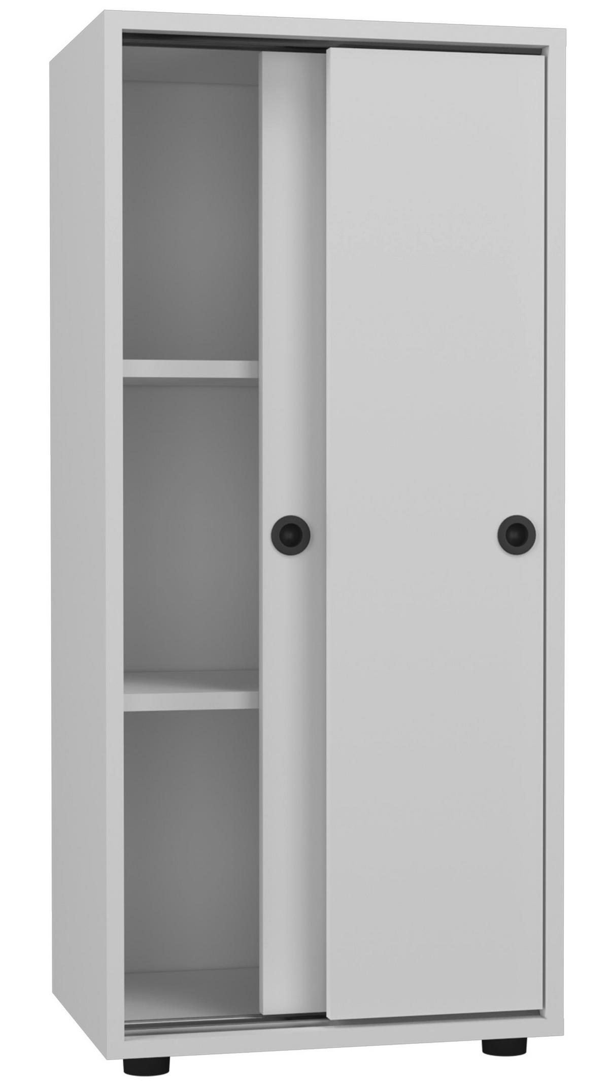 Aktenschrank Ulas Weiß B: 49 cm - Weiß, Design, Holzwerkstoff (49/109/38cm) - MID.YOU
