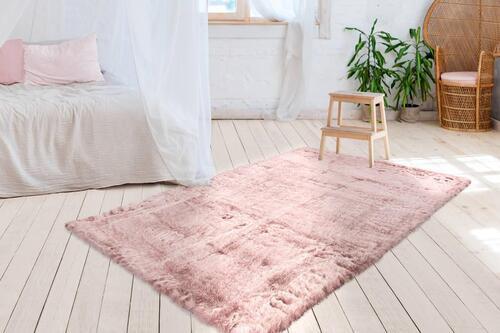 Hochflor Teppich Rosa Tender 80x150 cm - Rosa, Design, Textil (80/150cm) - Kayoom