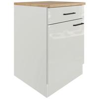 Spodná kuchynská skrinka LEVI LEVI - čierna/sivá, Modern, kov/kompozitné drevo (60/86/60cm) - FlexWell