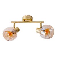 Deckenleuchte Libby - Messingfarben, Design, Glas/Metall (20cm) - Näve