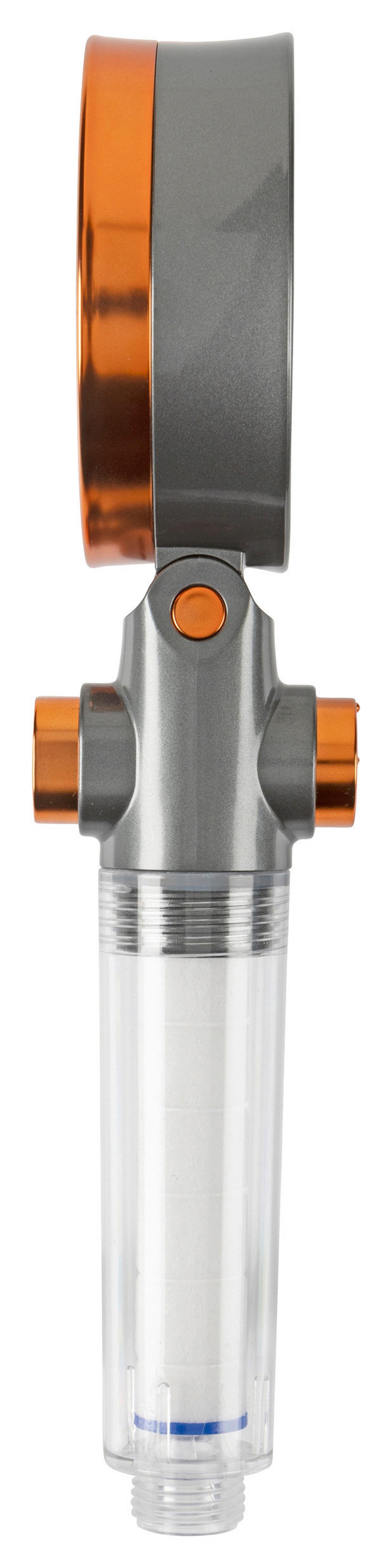 Duschkopf Roberto - Silberfarben, LIFESTYLE, Kunststoff/Metall (26/9,4/5,8cm)