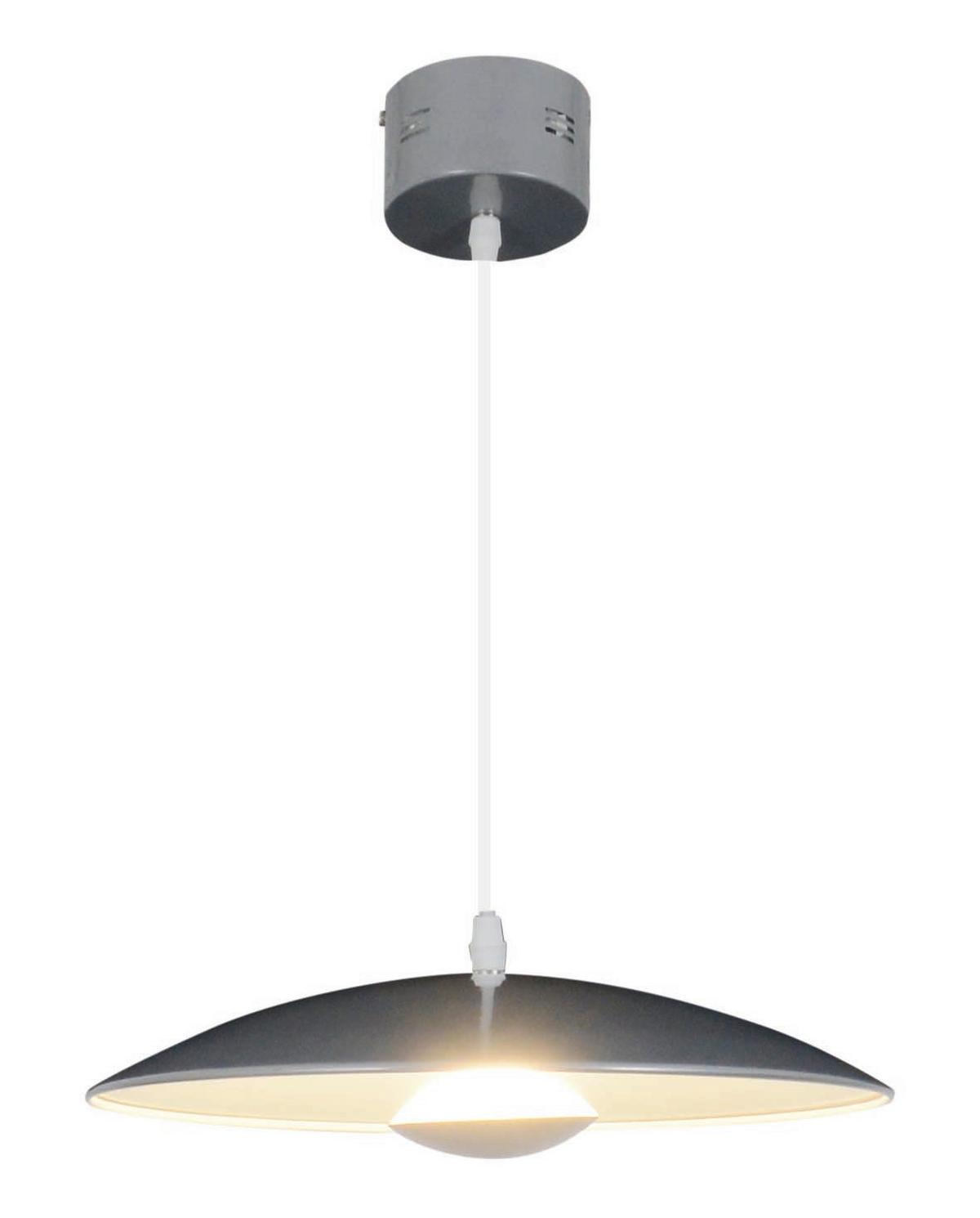 LED-Hängeleuchte Oslo H: 125 cm - Silberfarben, Design, Metall (34/125cm) - Näve