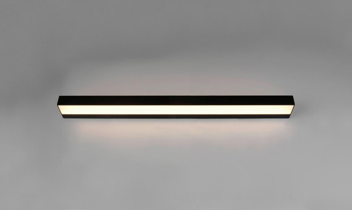 Led-wandleuchte Rocco, Ip44, 1-Flammig - Chromfarben/Schwarz, Basics, Kunststoff/Metall (3,6/90/8cm) - Trio Leuchten