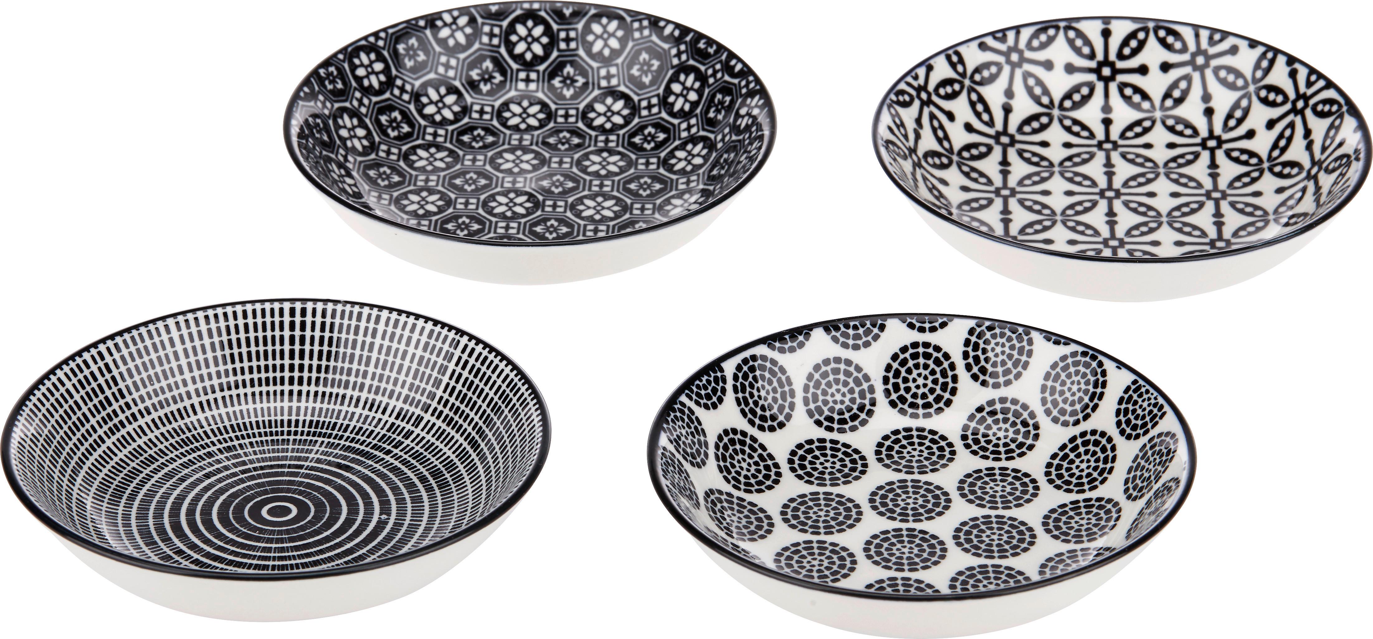 MISKA NA DIP Shiva - čierna/biela, Lifestyle, keramika (9,5/2cm) - Modern Living