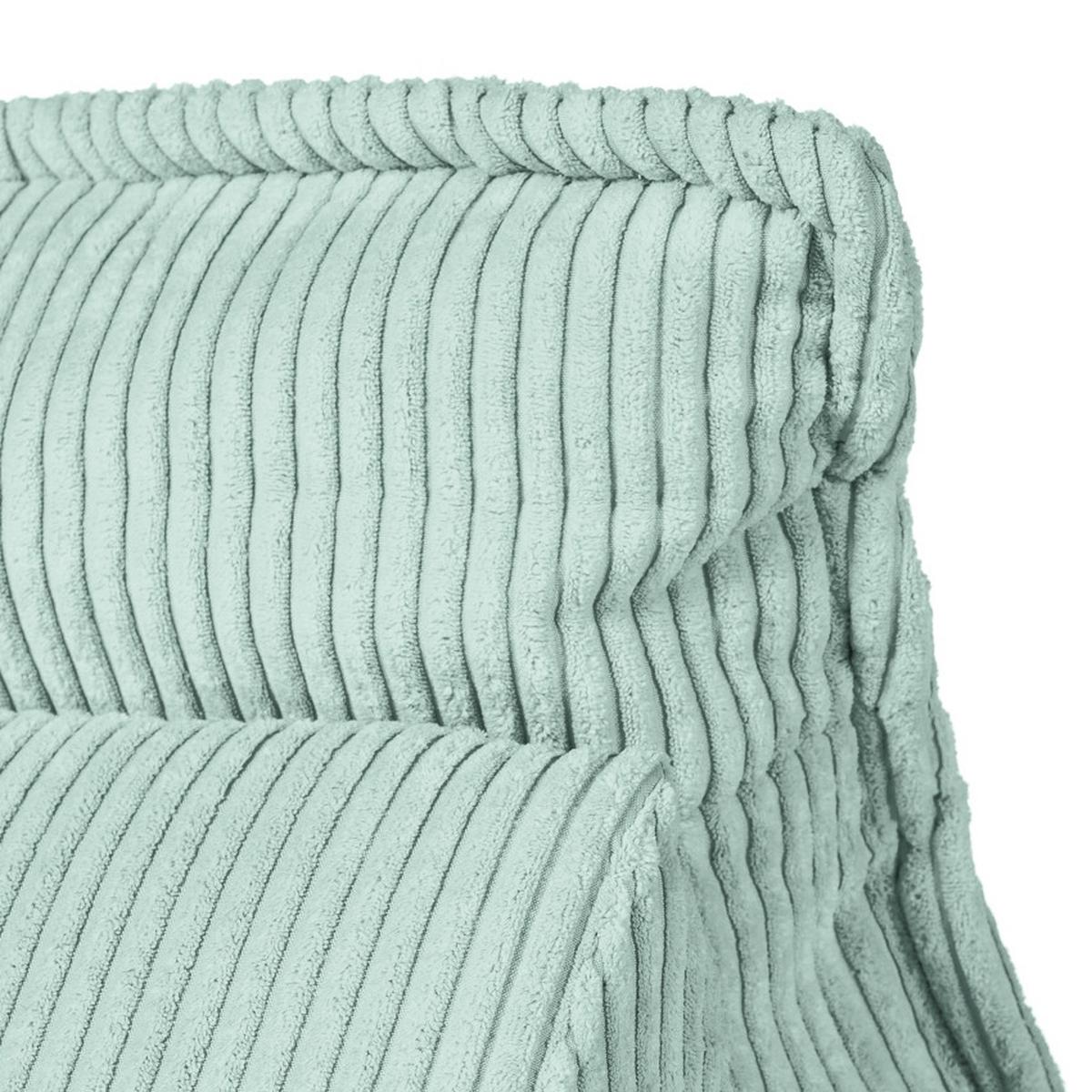 Rückenkissen Cordy, Blau B: 83 Cm - Blau, MODERN, Textil (83/25/42cm) - Trendmanufaktur