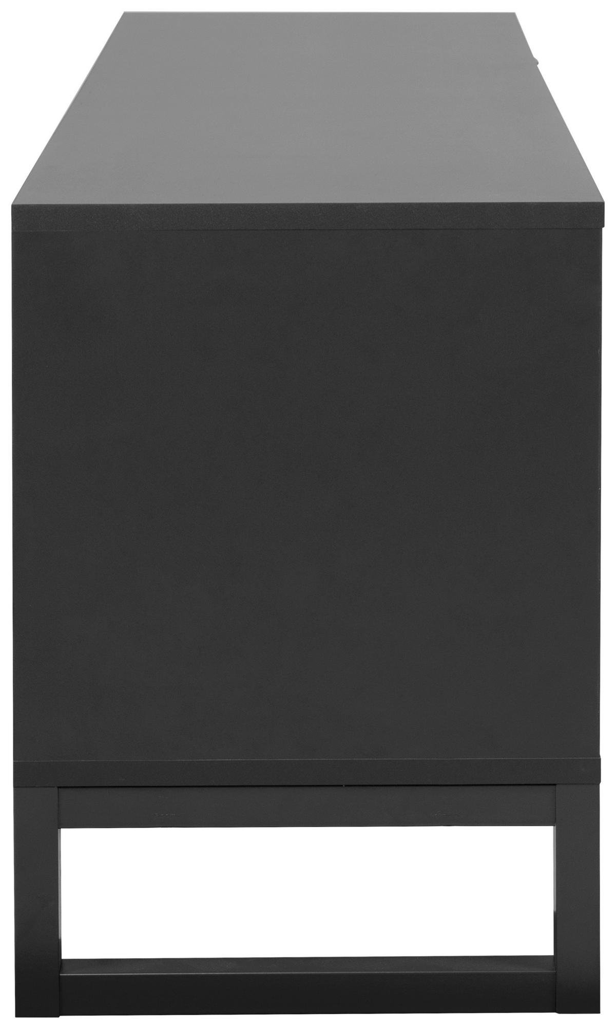 Tv-element Sumatra B: 160 Cm Anthrazit/bambus Dekor - Anthrazit, Design, Holzwerkstoff (160/56/40cm) - MID.YOU