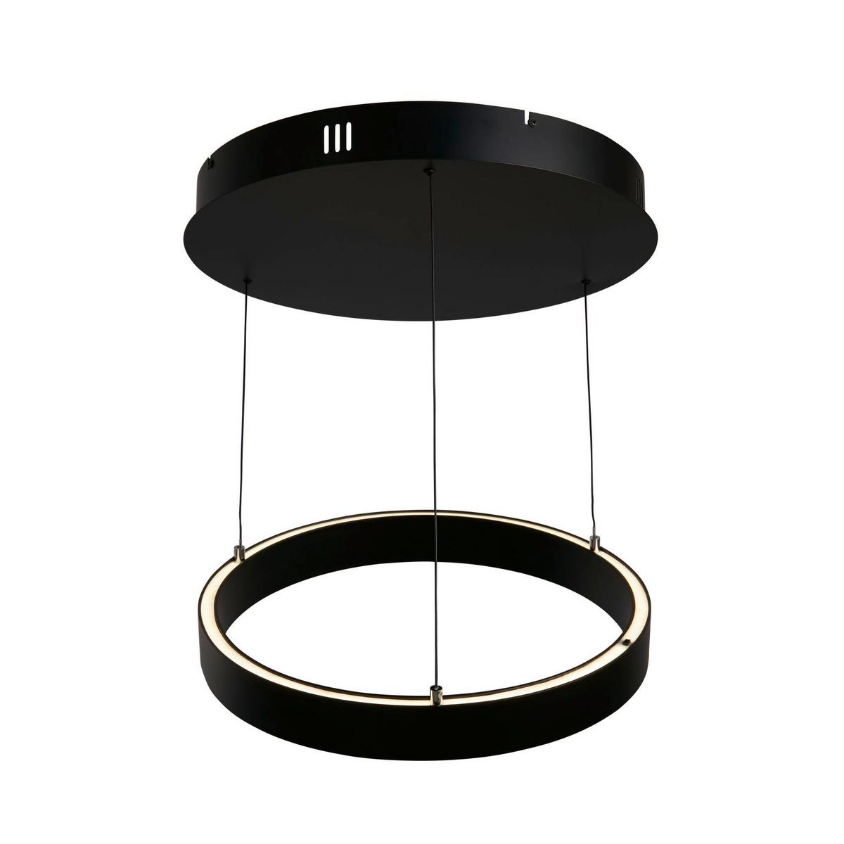 LED-Hängeleuchte 30410bk - Schwarz, Basics, Metall (44/12.5cm)