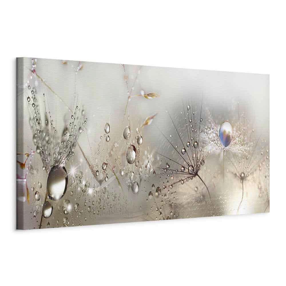 Leinwandbild Morning Song Grau Beige B: 150 cm - Beige/Grau, Basics, Holz/Textil (150/50/1.2cm) - artgeist
