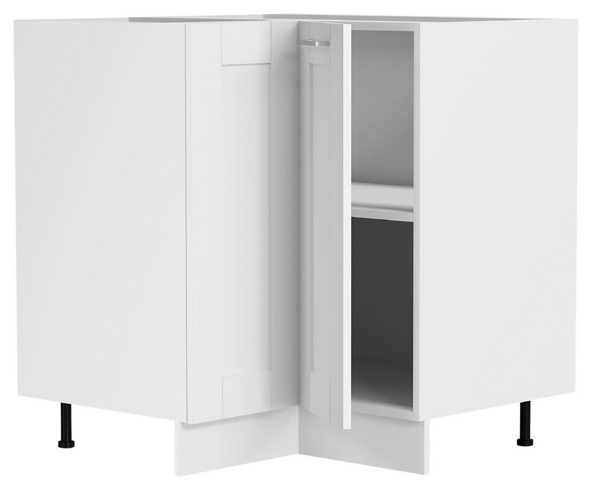 Küchenunterschrank Colura 76cm Weiß - Weiß, Trend, Holzwerkstoff/Kunststoff (76/82/76cm) - MID.YOU