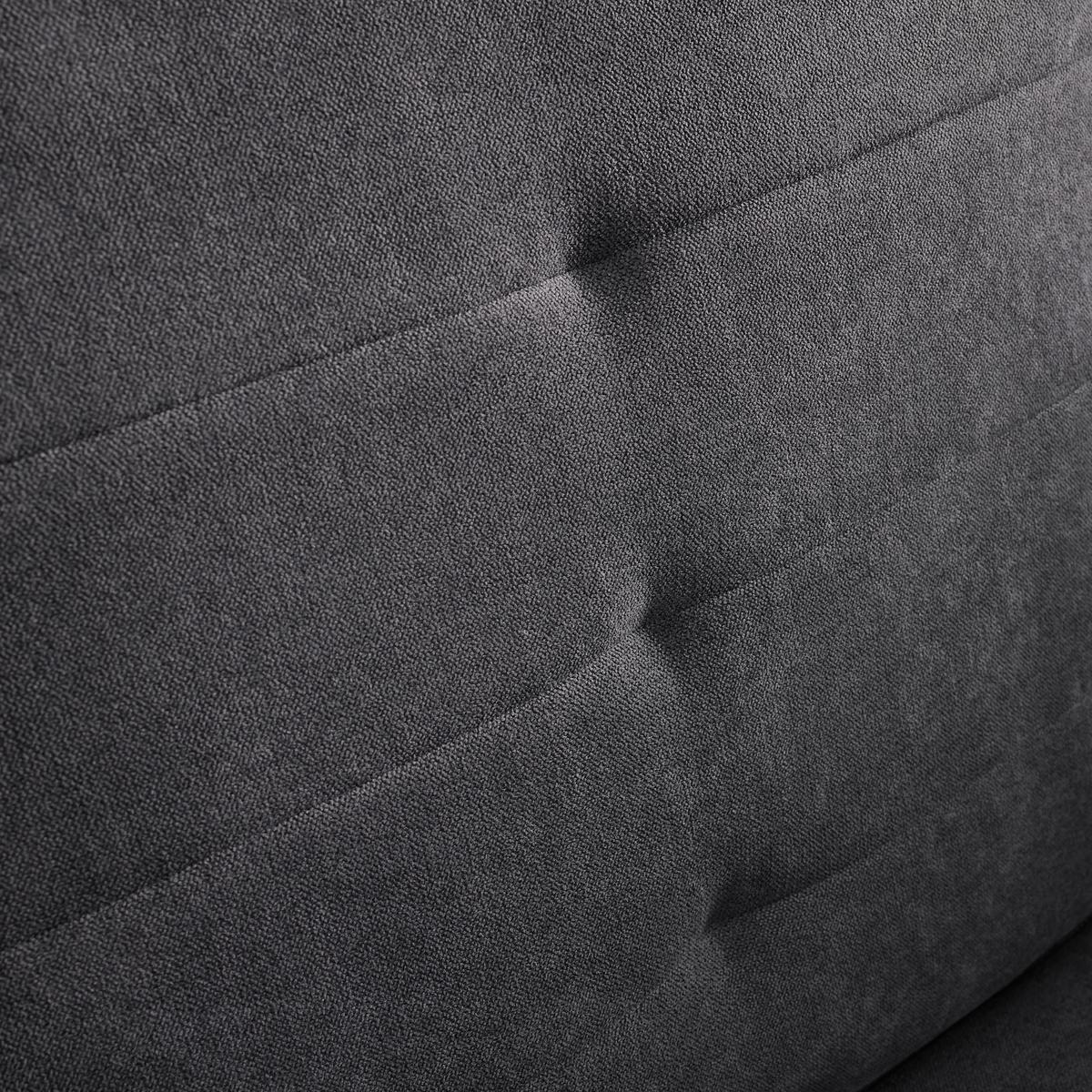 Sedací souprava VICTOIRE tmavě šedá - černá/tmavě šedá, Moderní, dřevo/textil (215/90/83cm) - Bessagi Home