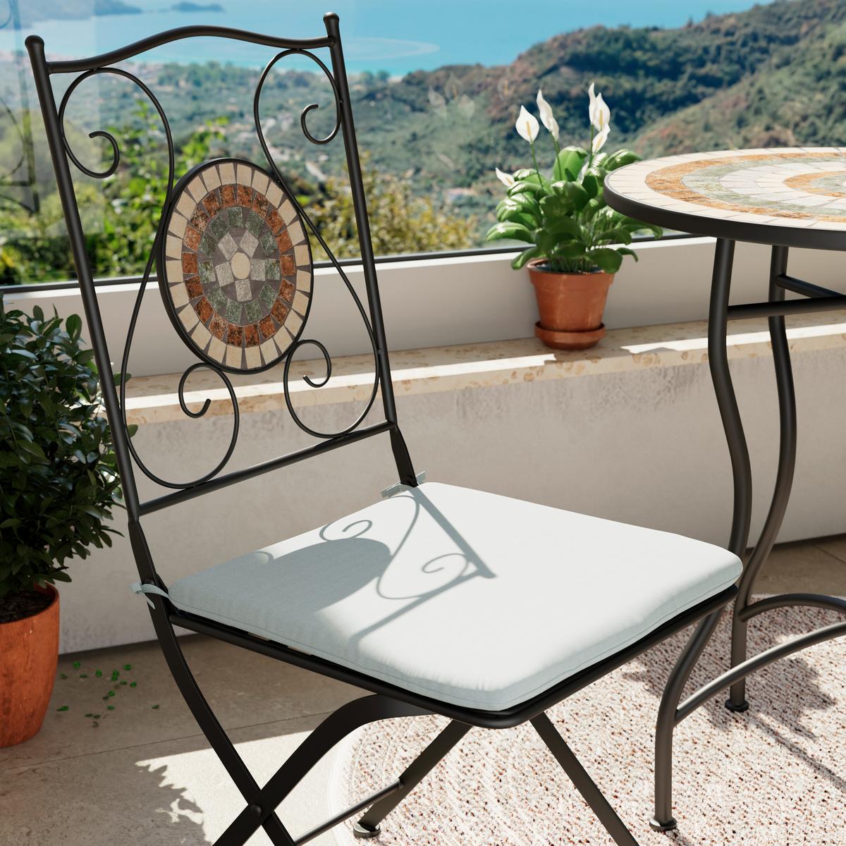 SADA NA BALKON DUBROVNIK - černá/zelená, Romantický / Rustikální, kov/textil (60/71/60cm) - Mömax