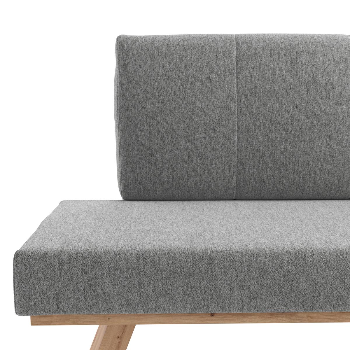 Eckbank Emma Ii - Eichefarben/Grau, KONVENTIONELL, Holzwerkstoff/Textil (185/150cm)