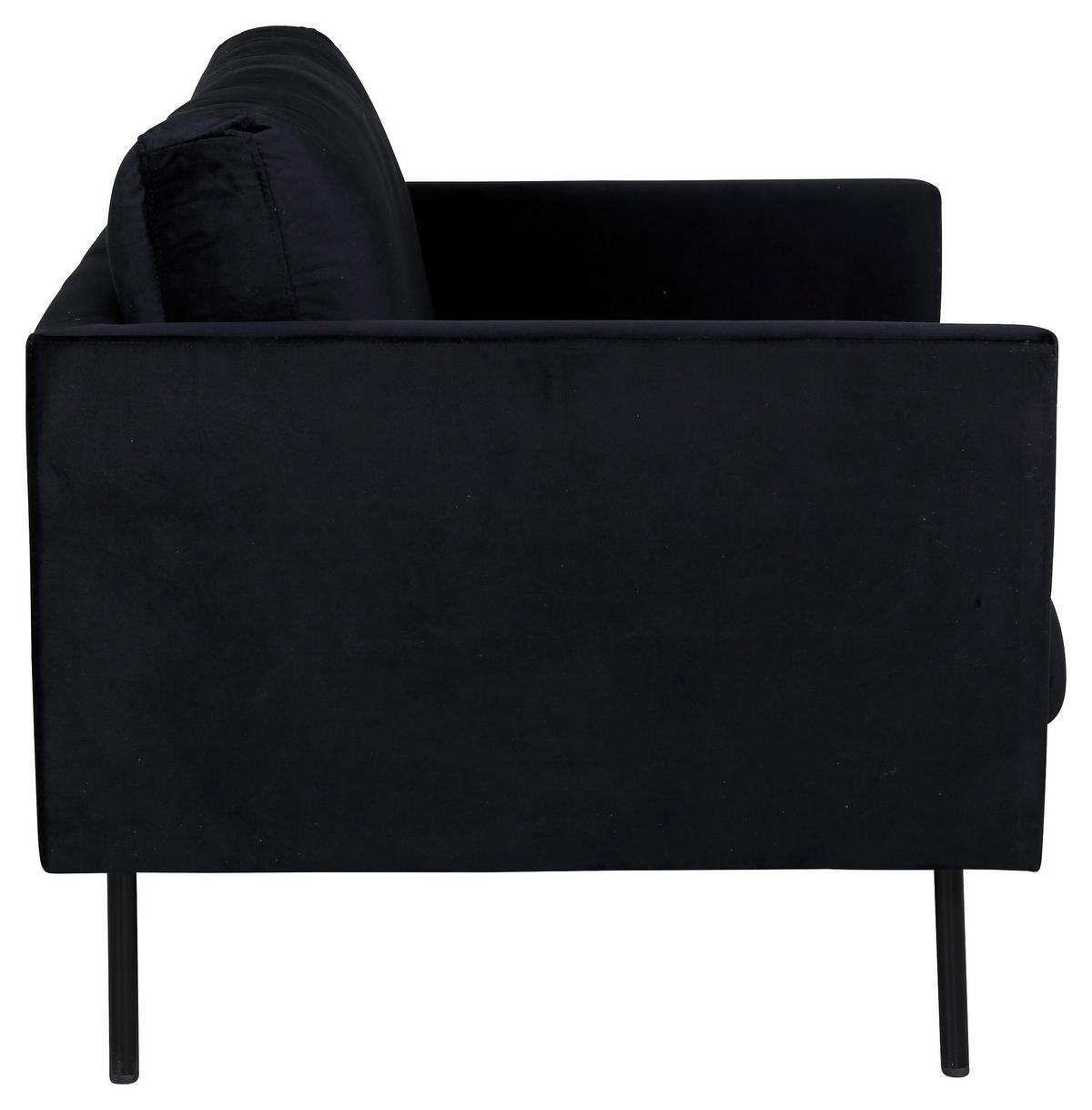 Sessel Zoom - Schwarz, Design, Textil/Metall (95/80/84cm) - Livetastic
