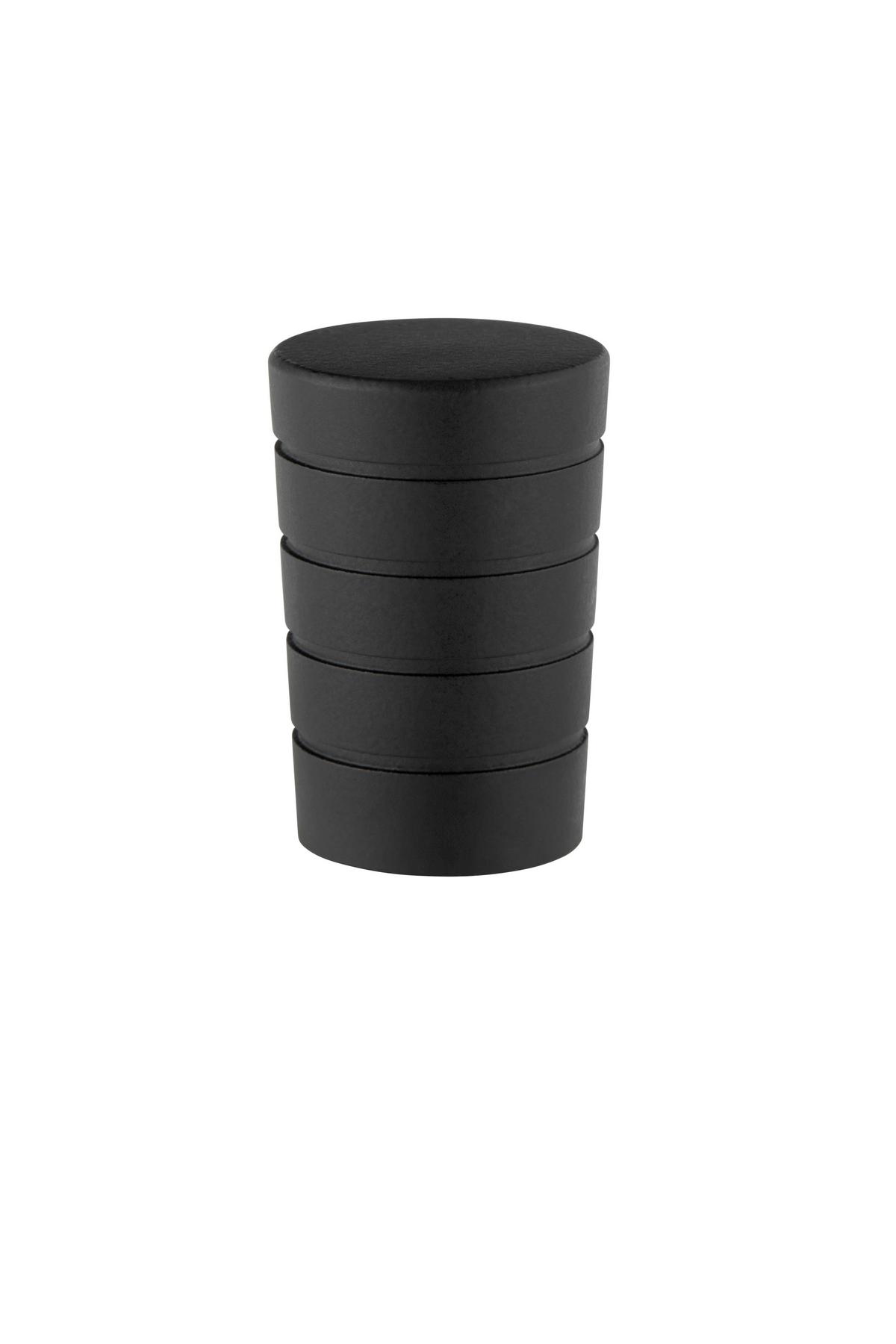 Rundstangengarnitur Lexia 1-Lfg Schwarz L: 130-240 cm - Schwarz, KONVENTIONELL, Metall (130-240cm) - Ondega